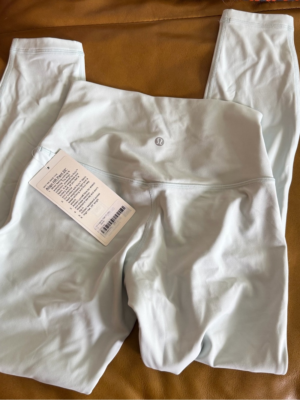 lululemon athletica Light Blue High-Rise Align Leggings 25” size 6